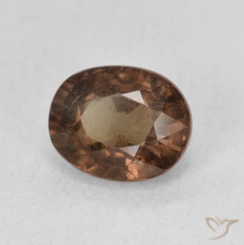 Granada que muda de cor Marrom escuro Natural 1.89ct, oval, VS