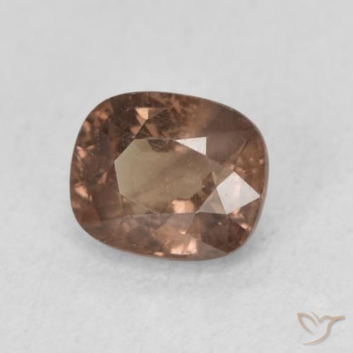Granada que muda de cor Castanho claro médio Natural 1.00ct, Almofada, VS