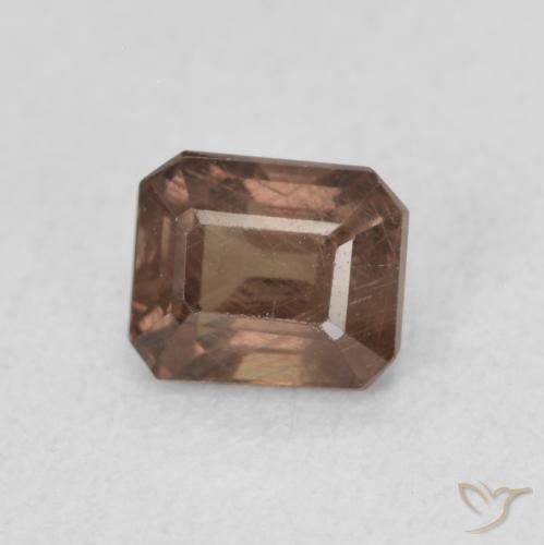 Granada que muda de cor Castanho claro médio Natural 0.97ct, Corte Octógono / Esmeralda, VS