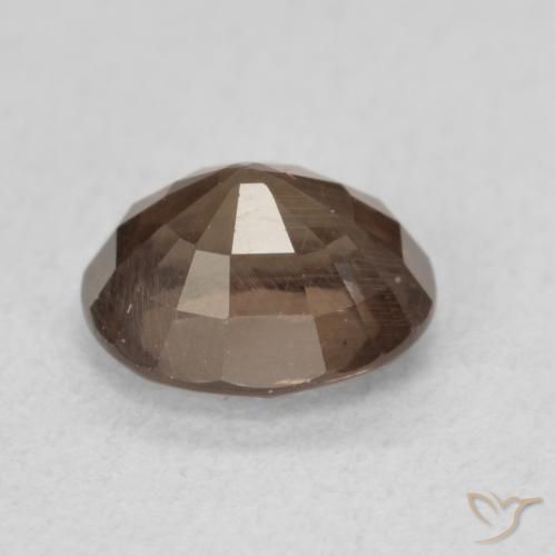 Granada que muda de cor Castanho claro médio Natural 1.44ct, oval, VS