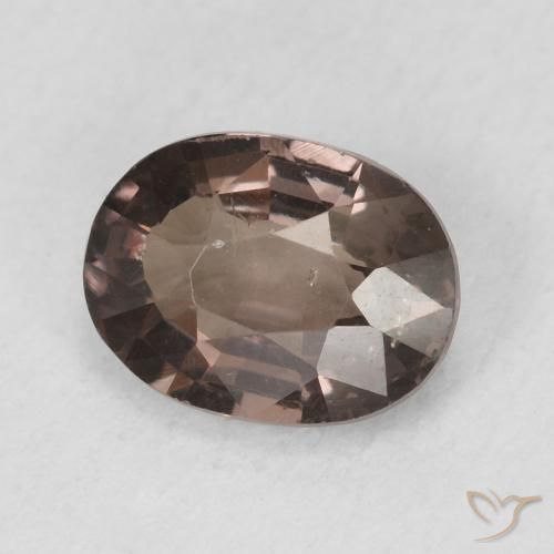 Granada que muda de cor Castanho claro médio Natural 1.18ct, oval, VS