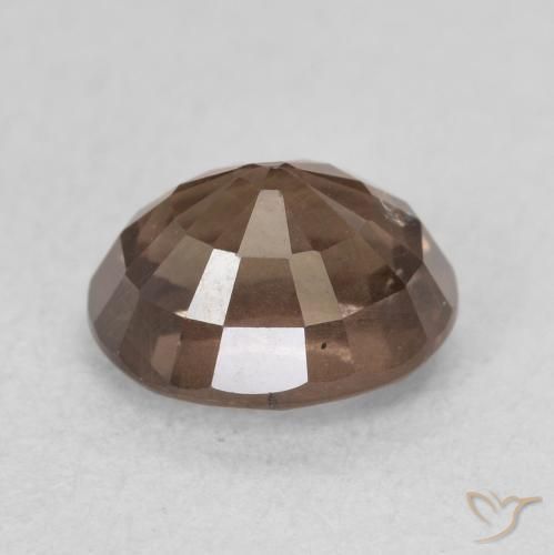 Granada que muda de cor Castanho claro médio Natural 1.65ct, oval, VS