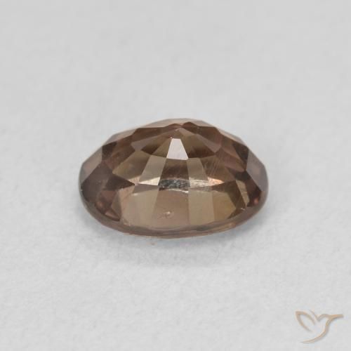 Granada que muda de cor Castanho claro médio Natural 1.27ct, oval, VS