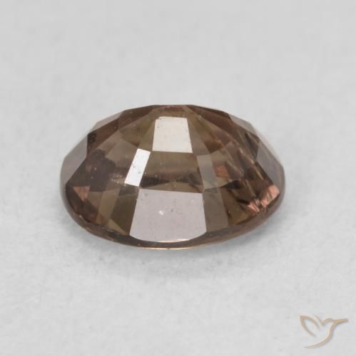 Granada que muda de cor Castanho claro médio Natural 1.29ct, oval, VS