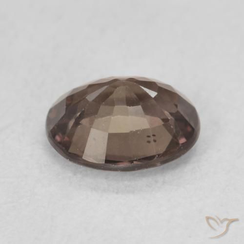 Granada que muda de cor Castanho claro médio Natural 1.15ct, oval, VS
