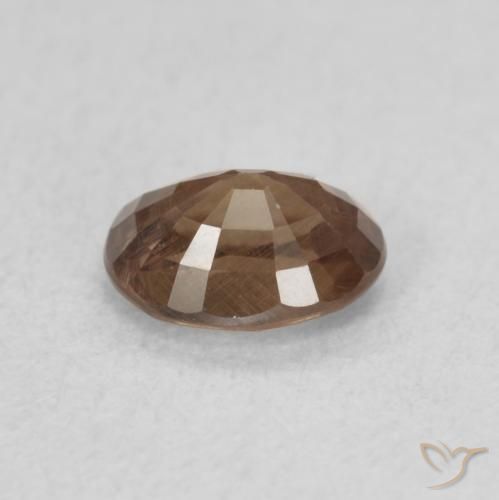 Granada que muda de cor Castanho claro médio Natural 0.82ct, oval, VS