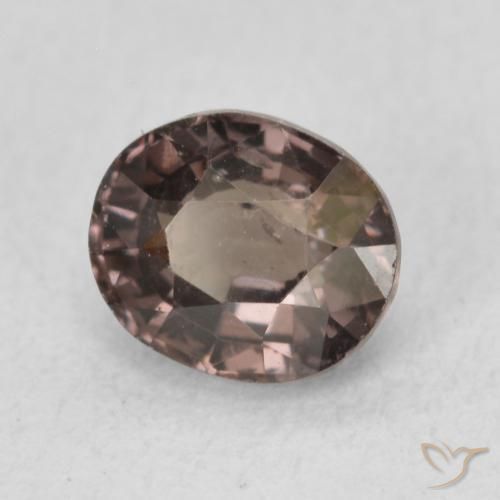 Granada que muda de cor Marrom escuro Natural 1.36ct, oval, VS