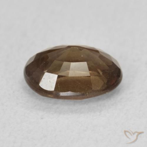 Granada que muda de cor Marrom escuro Natural 1.16ct, oval, VS