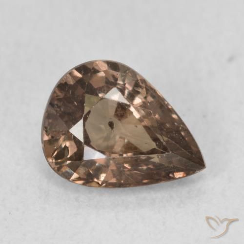Granada que muda de cor Marrom escuro Natural 1.08ct, Formato de pêra, VS