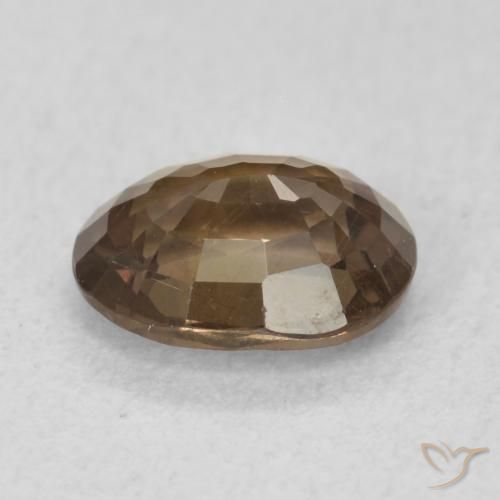 Granada que muda de cor Marrom escuro Natural 1.26ct, oval, VS