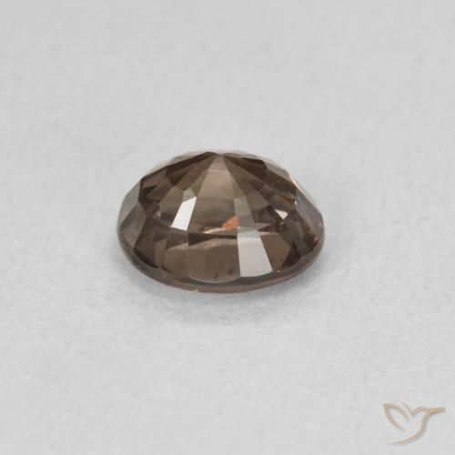 Granada de mudança de cor marrom natural 1,03ct, corte oval, VVS