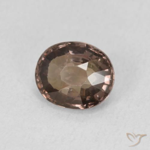 Granada que muda de cor Castanho médio Natural 1.39ct, oval, VVS