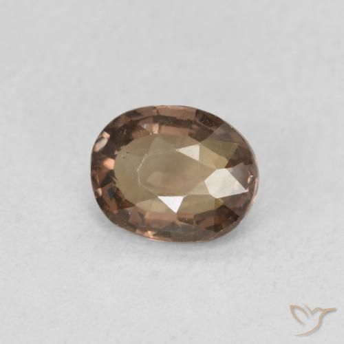 Granada que muda de cor Castanho médio Natural 1.03ct, oval, VVS