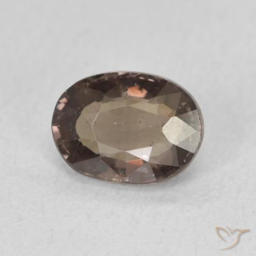 Granada que muda de cor Marrom Quente Natural 1.17ct, oval, VS