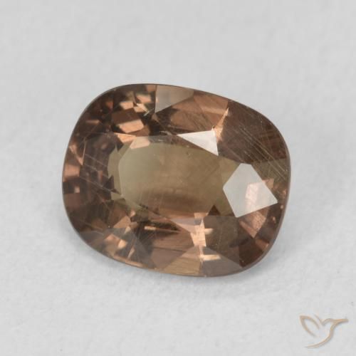 Granada que muda de cor Gingerbread Marrom Natural 1.62ct, Almofada, VS