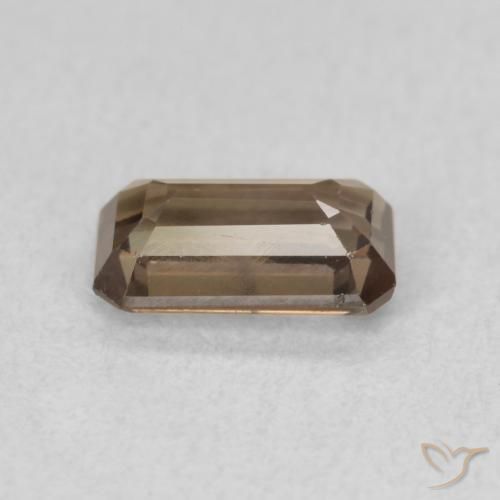 Granada que muda de cor Medium Dark-Brown Natural 1.02ct, Corte Octógono / Esmeralda, VS
