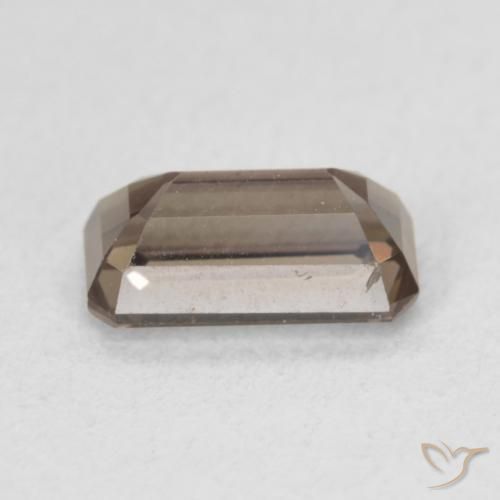 Granada de mudança de cor marrom natural 1,48ct, corte esmeralda, VS