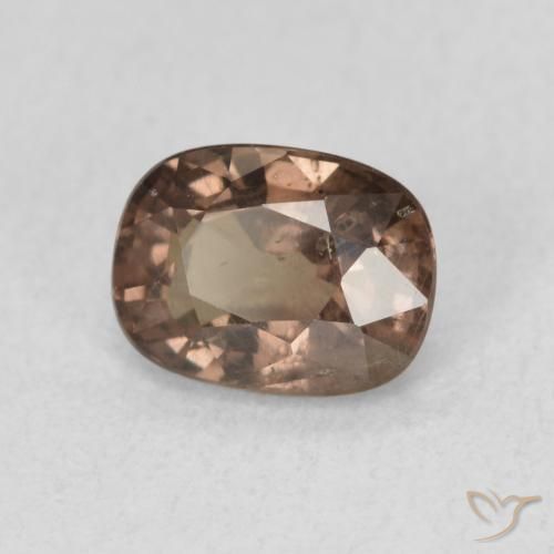 Granada que muda de cor Marrom Quente Natural 1.21ct, Almofada, VS