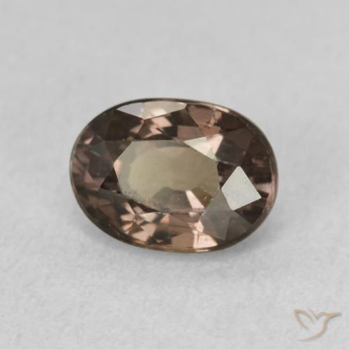 Granada que muda de cor Hickory Brown Natural 1.04ct, oval, VVS