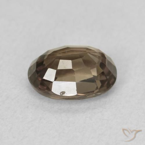 Granada que muda de cor Pecan Brown Natural 0.96ct, oval, VVS