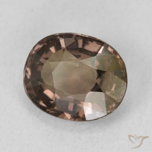 Granada que muda de cor Pecan Brown Natural 1.46ct, Almofada, VVS-VS
