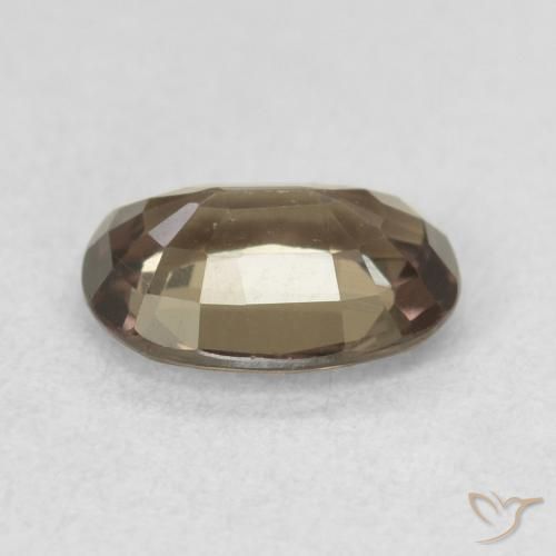 Granada que muda de cor Castanho claro médio Natural 1.07ct, oval, VVS-VS