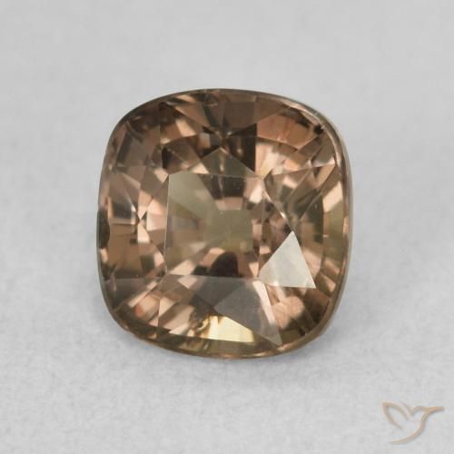 Granada que muda de cor Castanho claro médio Natural 1.13ct, Almofada, VVS-VS