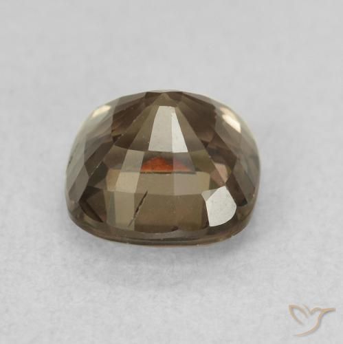 Granada que muda de cor Castanho claro médio Natural 1.13ct, Almofada, VVS-VS
