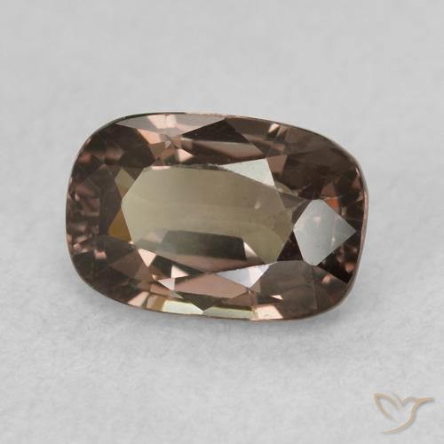 Granada que muda de cor Castanho claro médio Natural 0.97ct, Almofada, VVS