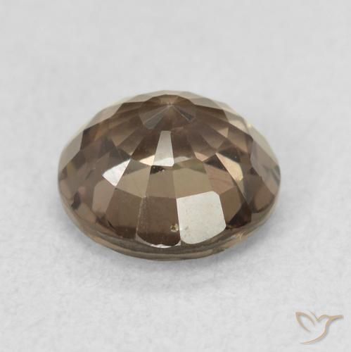 Granada que muda de cor Castanho claro médio Natural 1.20ct, Redondo, VVS-VS