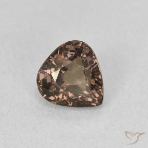Granada que muda de cor Castanho claro médio Natural 1.00ct, Formato de pêra, VS