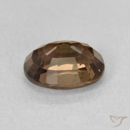Granada que muda de cor Castanho claro médio Natural 1.64ct, oval, VS
