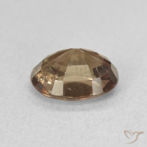 Granada que muda de cor Castanho claro médio Natural 1.39ct, oval, VS
