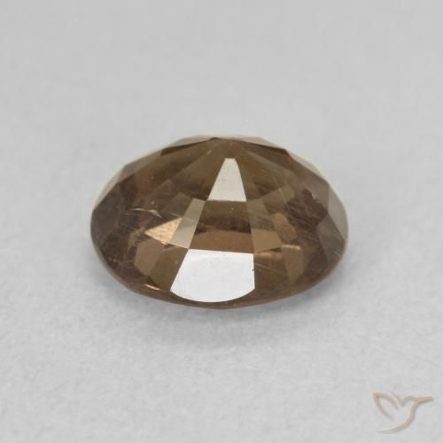 Granada que muda de cor Castanho claro médio Natural 1.53ct, oval, VS
