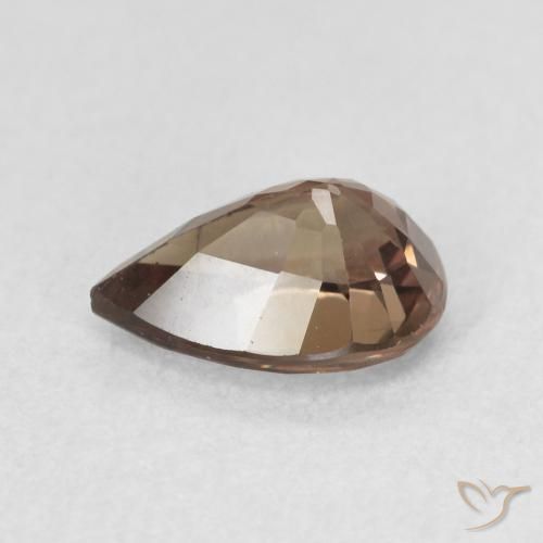 Granada que muda de cor Marrom escuro Natural 1.27ct, Formato de pêra, VS