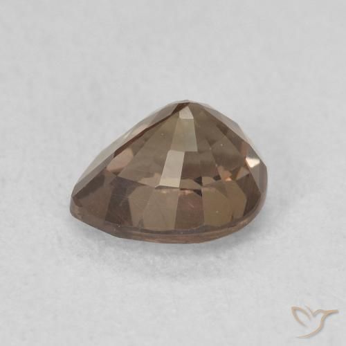 Granada que muda de cor Marrom escuro Natural 0.97ct, Formato de pêra, VS