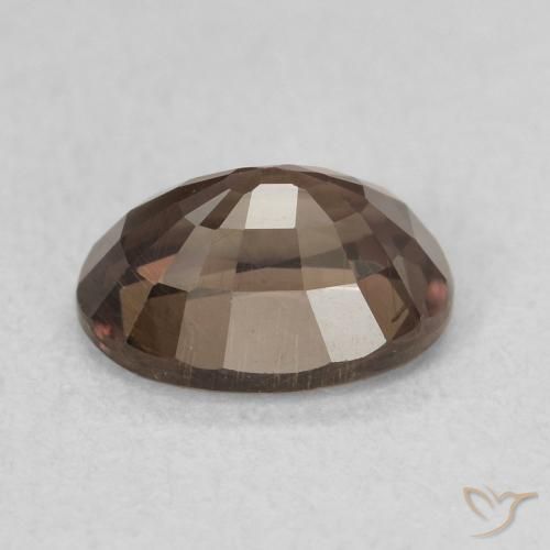 Granada que muda de cor Marrom escuro Natural 1.34ct, oval, VS