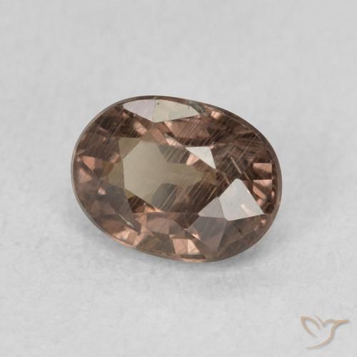 Granada que muda de cor Marrom escuro Natural 0.96ct, oval, VS