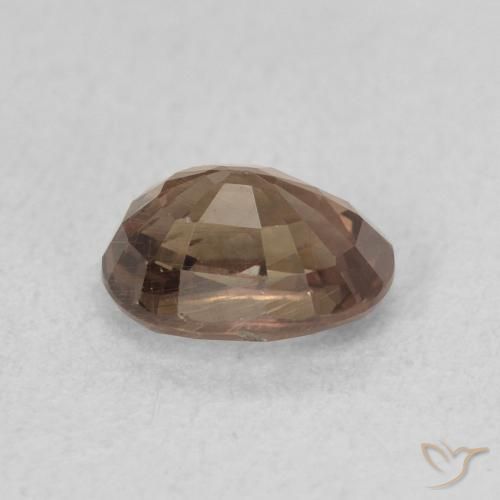 Granada que muda de cor Marrom escuro Natural 0.96ct, oval, VS