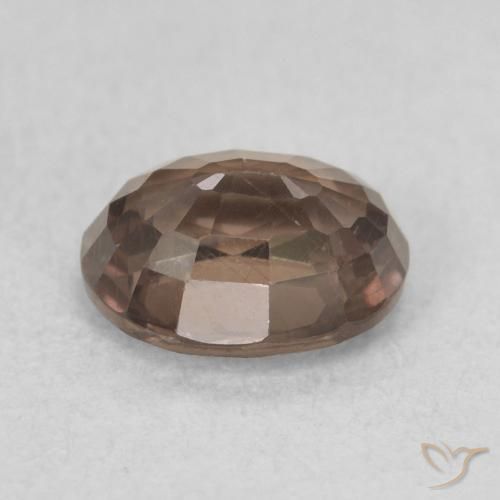 Granada que muda de cor Marrom escuro Natural 1.28ct, oval, VS