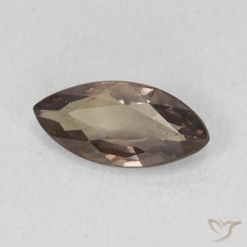 Granada que muda de cor Marrom escuro Natural 1.03ct, Marquesa, VVS-VS