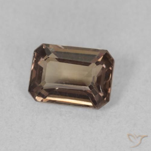 Granada que muda de cor Marrom escuro Natural 1.08ct, Corte Octógono / Esmeralda, VVS-VS