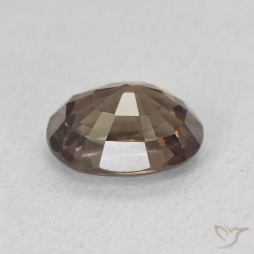 Granada que muda de cor Marrom escuro Natural 1.47ct, oval, VVS-VS