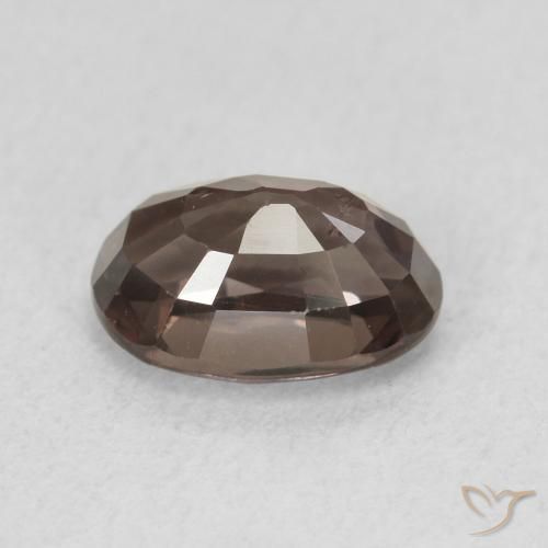 Granada que muda de cor Marrom escuro Natural 1.50ct, oval, VVS-VS