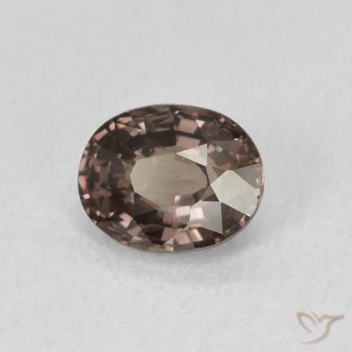 Granada que muda de cor Marrom escuro Natural 1.07ct, oval, VVS-VS