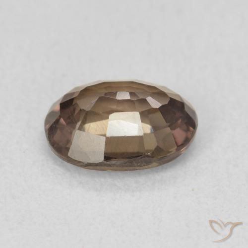 Granada que muda de cor Marrom escuro Natural 1.32ct, oval, VVS-VS