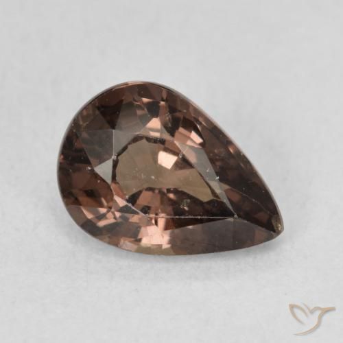 Granada que muda de cor Castanho claro médio Natural 1.81ct, Formato de pêra, VS