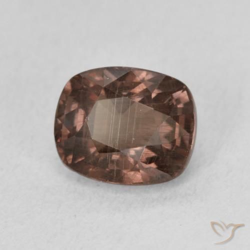 Granada que muda de cor Castanho claro médio Natural 1.90ct, Almofada, VS