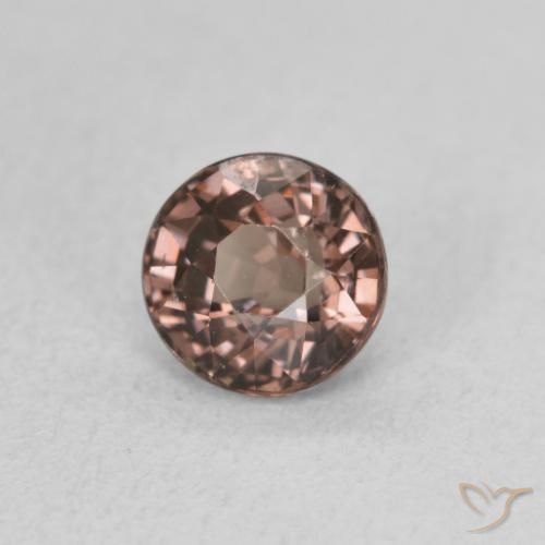Granada que muda de cor Castanho claro médio Natural 1.15ct, Redondo, VS