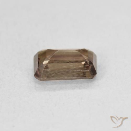 Granada que muda de cor Marrom escuro Natural 0.91ct, Corte Octógono / Esmeralda, VS